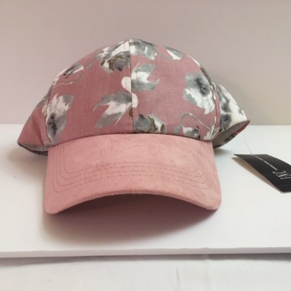 Inc Floral Suede Baseball Cap - Picture 2 of 5